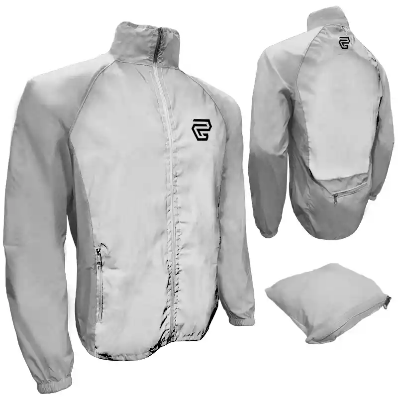 Chaqueta Tela 100% Reflectiva Portable Semi Impermeable Moto Disponible Talla L, Xl Y Xxl