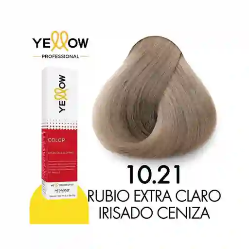 Yellow Rubio Extra-claro Irisado Ceniza #10.21 60ml