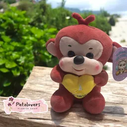 Peluche Mico Amoroso Con Corazón