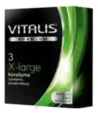 Condón Vitalis Extra Large X 3 Unidades