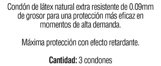 Condón Vitalis Strong Extra Resistente X 3 Unidades