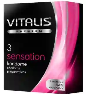 Condón Vitalis Sensations X 3 Unidades