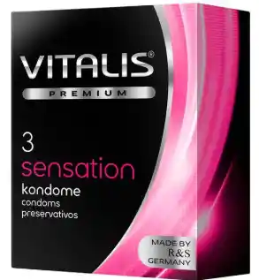 Condón Vitalis Sensations X 3 Unidades