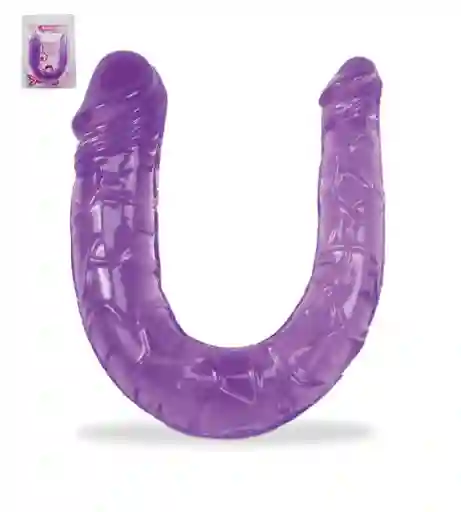 Dildo Doble Hydra Morado 29cm