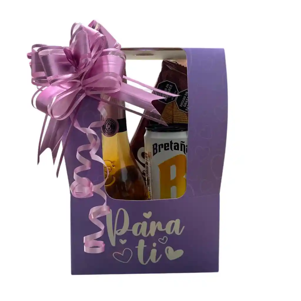 Kit De Regalo Para Ti Mujer - Jp Chenet 200 Ml + Hard Seltzer + Galletas Waffers