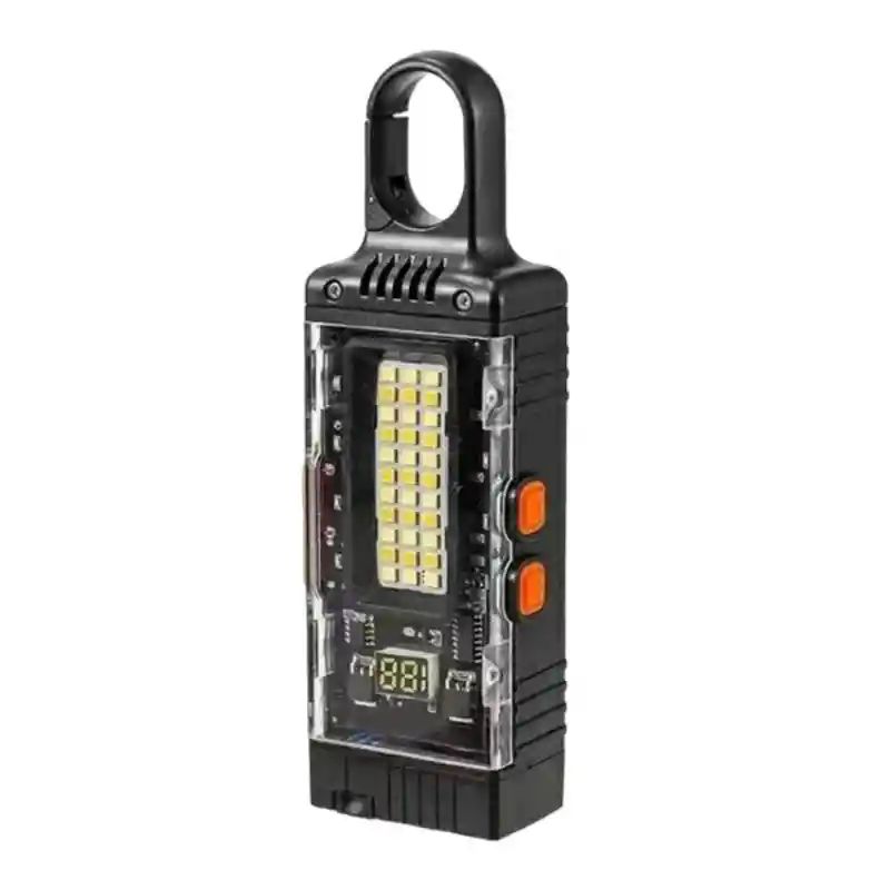 Linterna De Emergencia Con Power Bank Y Alarma, 3 Modos De Iluminación, Batería Recargable