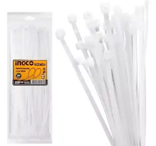 Amarre Plastico Blanco 15cm