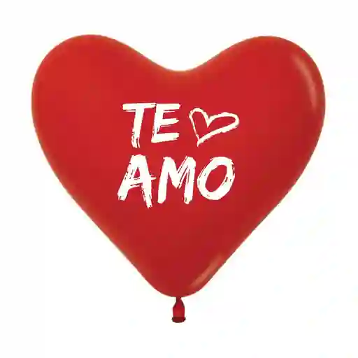 Globos Bombas Latex Corazon 2 Caras Te Amo Moderno Fashion Rojo C-12x12