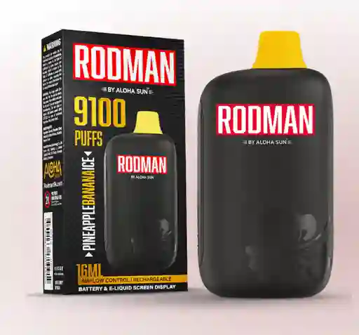 Vapeador Rodman 9100 Pf 5% Pineaple Banana Ice