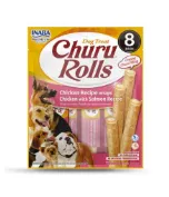 Inaba Dog Snack Churu - Rolls Chicken With Salmon 8 Sticks