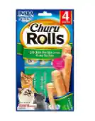 Inaba Cat Snack Churu - Rolls Chicken Recipe Wraps Tuna Recipe 4 Sticks