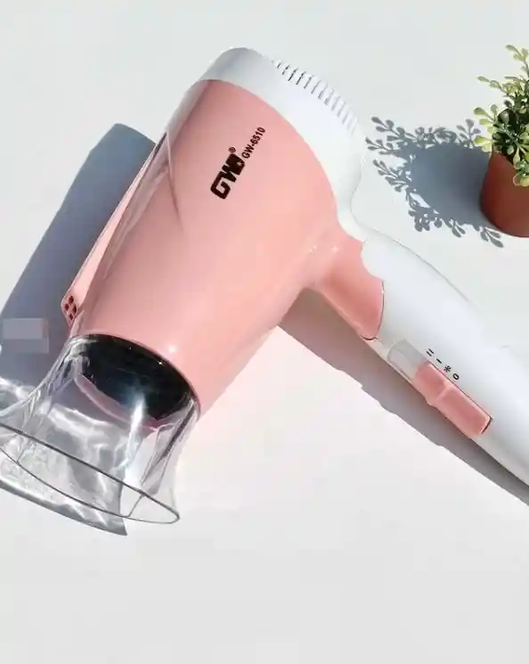 Secador De Pelo Rosado Portátil 1500w Gw-6510