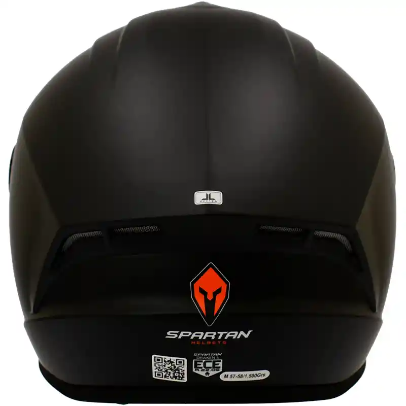 Casco Spartan Draken Solid A1 Moto Certificado Ece Original Disponible Talla M Y Xl