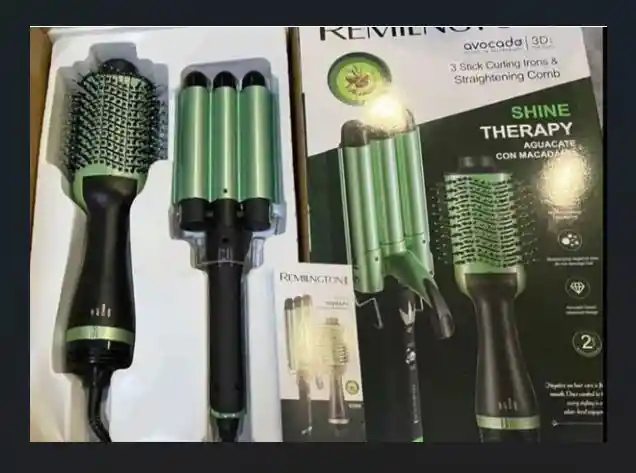 Combo Aguacate Ondas De Sirena Y Cepillo Secadora