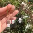 Aretes Dorados Con Piedra Rodocrosita