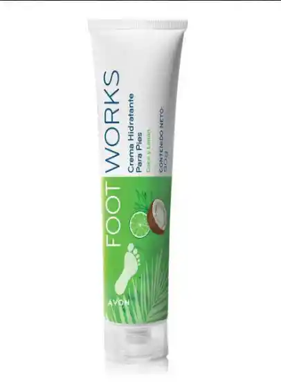 Crema Hidratante Para Pies Avon Footworks Coco Y Limón 90g
