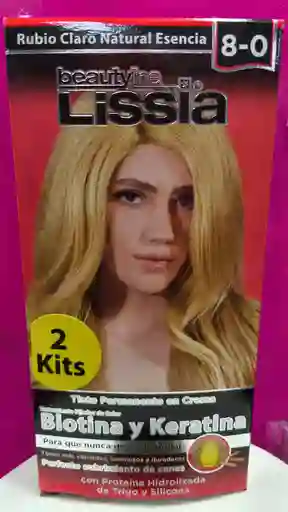 Tinte Lissia 2 Kits Rubio Claro Natural Esencia 8-0