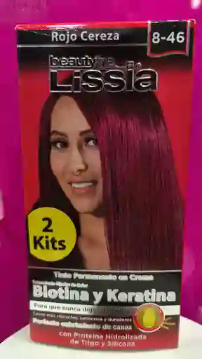 Tinte Lissia 2 Kits Rojo Cereza 8-46