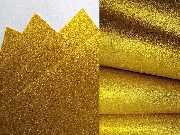 Fomy En 1/8 Escarchado Dorado X2 Und