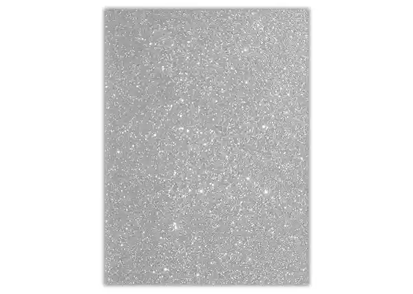 Fomy En 1/8 Escarchado Plateado X2 Und