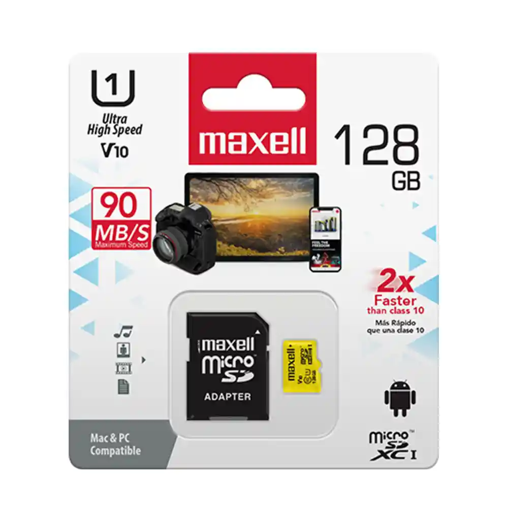 Maxell Memoria Mcsd 128gb Uhs-1 Class 10