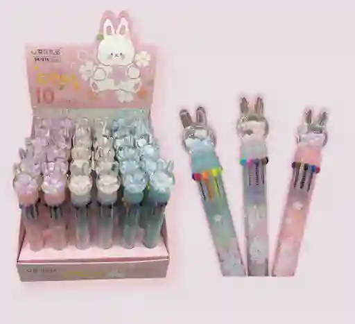 Lapicero Multiminas 10 Colores Conejo