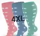 Medias De Compresion Talla 4xl Azul Cielo