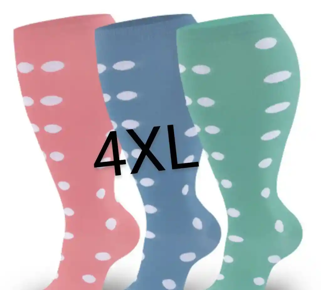 Medias De Compresion Talla 4xl Azul Cielo