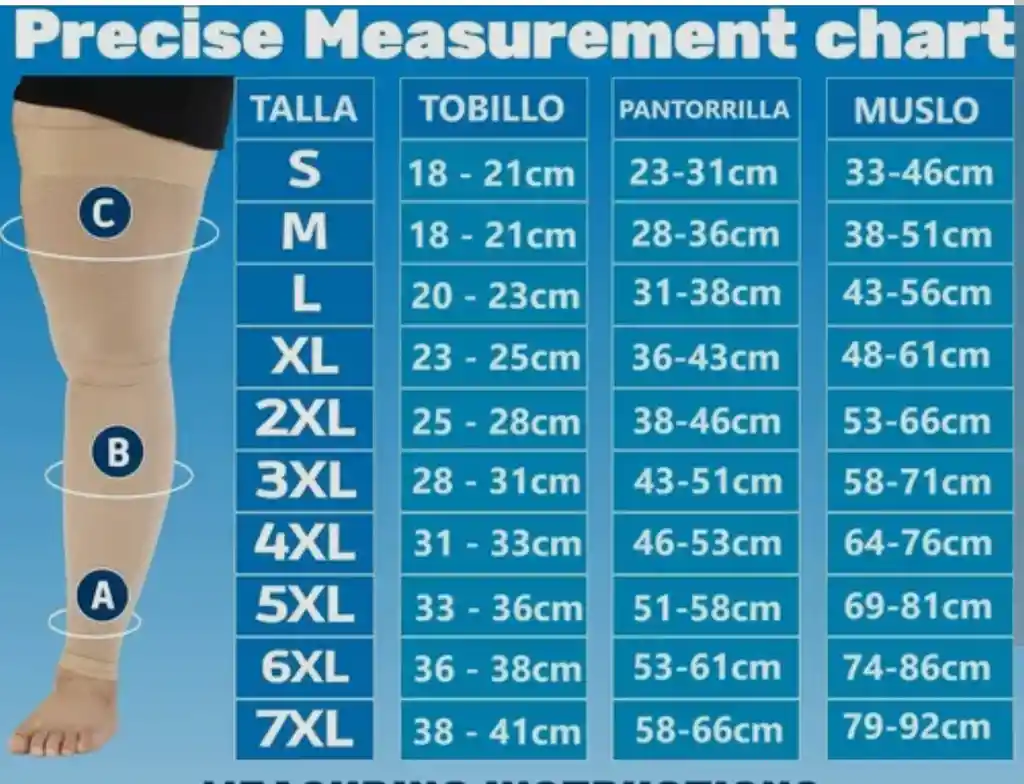 Medias De Compresion Talla 4xl Azul Cielo