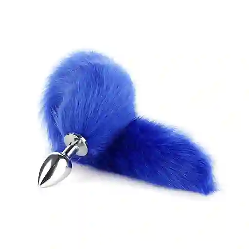 Plug Anal Lusty Cola De Zorro Azul