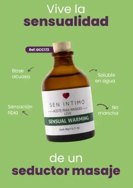 Aceite Para Masajes Love Sensual Warming 60ml