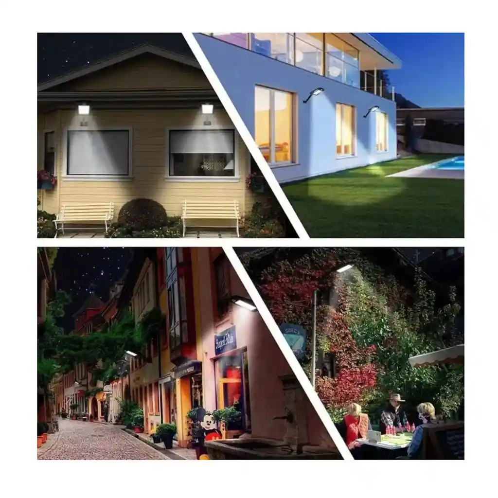 Reflector Solar Luz Led Luminaria Exterior