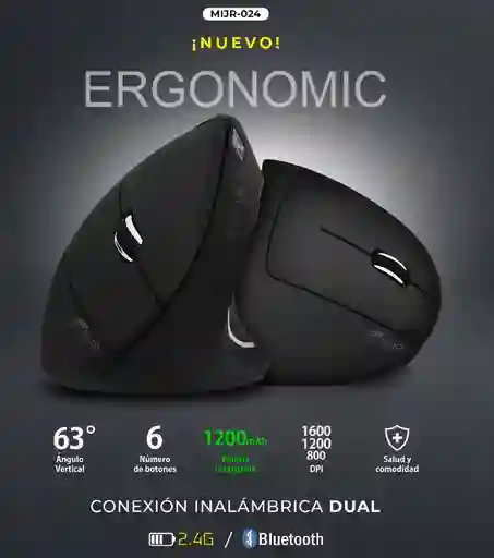 Jr Mouse Ergonomico 0-24