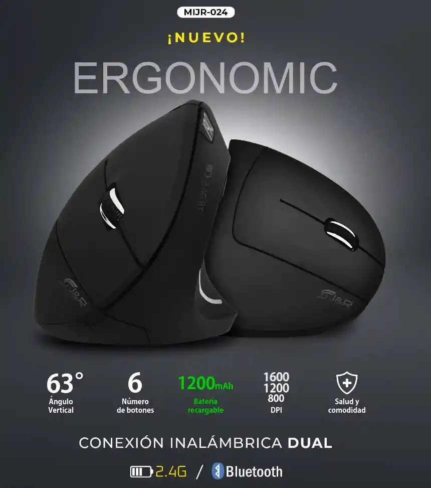 Jr Mouse Ergonomico 0-24