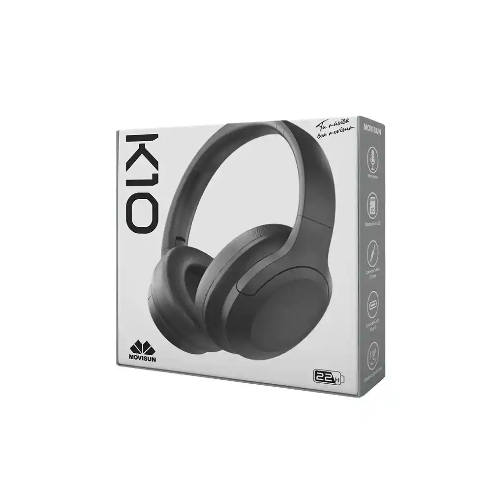 Diadema Bluetooth 5.1 K10 Movisun