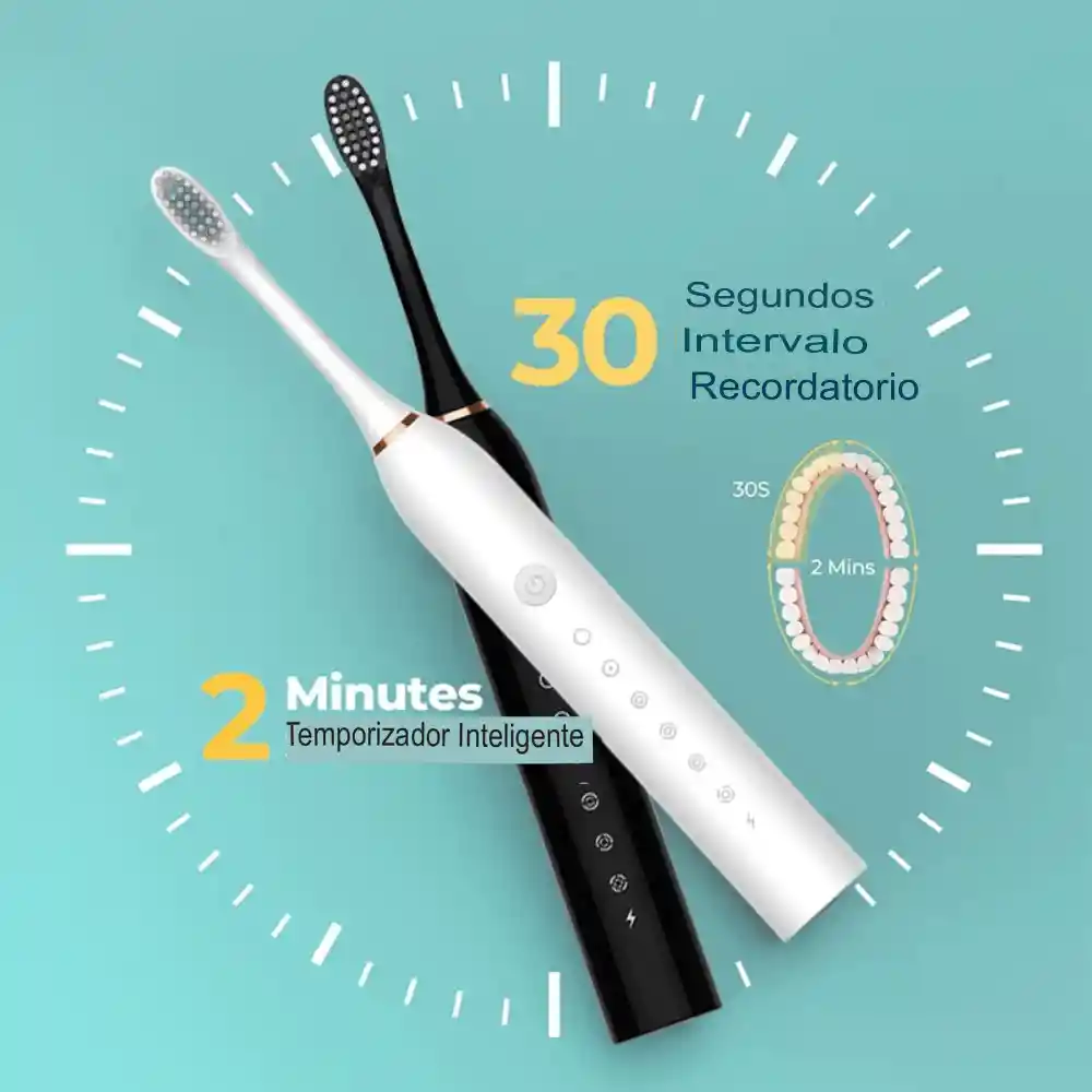 Cepillo Dental Electrico Recargable 6 Velocidades Usb