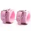 Esposas De Cuero Y Peluche Rosado