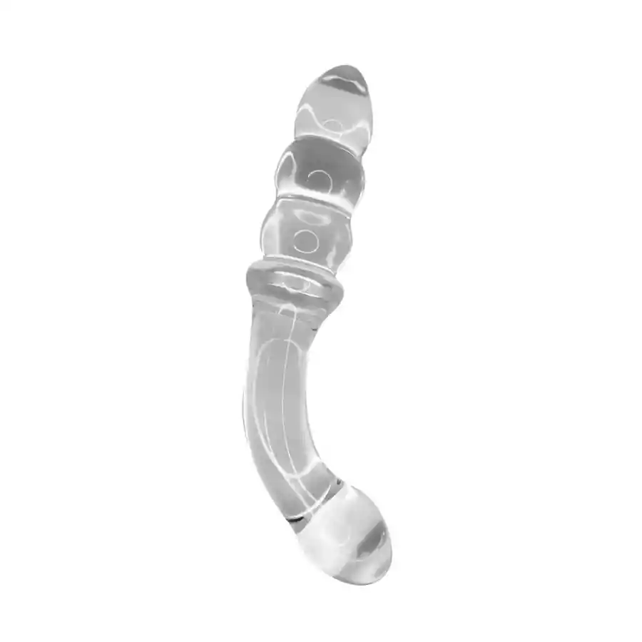 Dildo De Vidrio Galactico Transparente