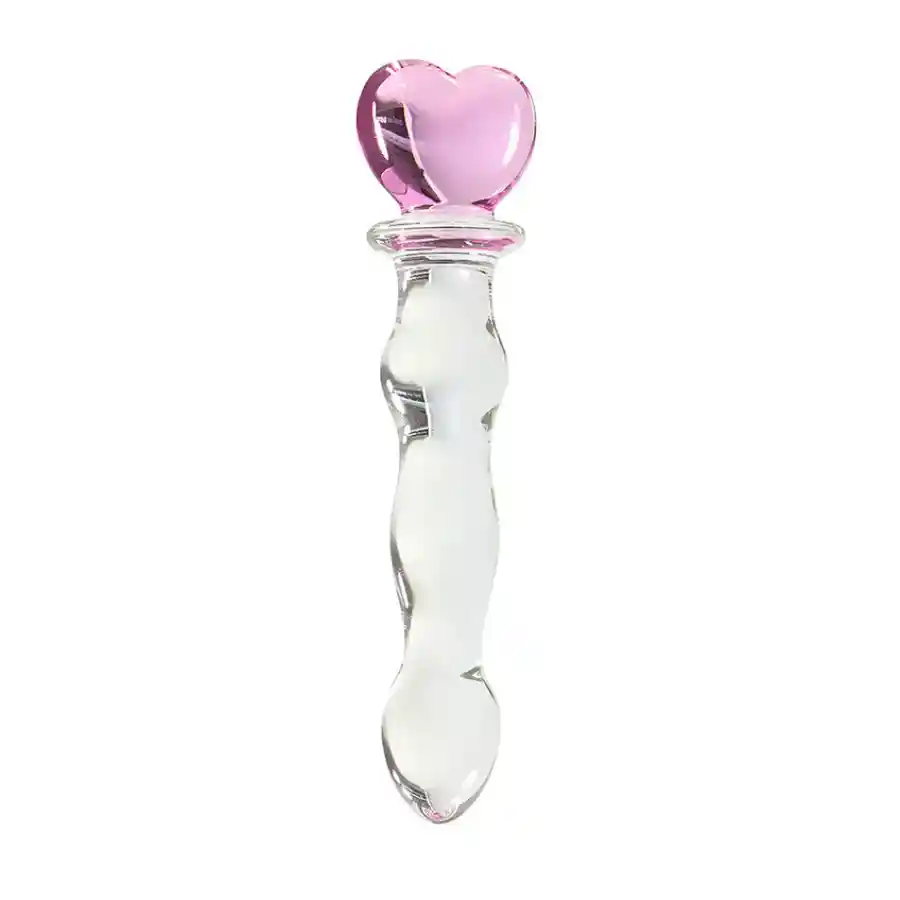 Dildo De Vidrio Varita Mágica Corazon Talla M