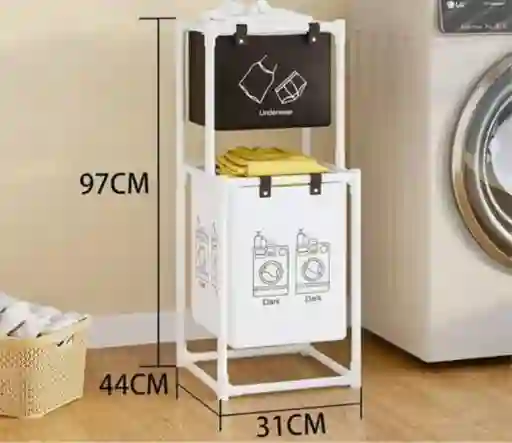 Cesta Organizadora De Ropa Plegable 2 Espacios