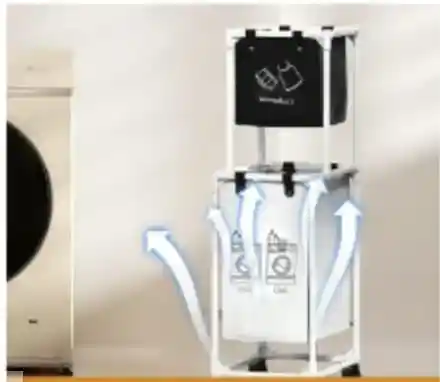 Cesta Organizadora De Ropa Plegable 2 Espacios