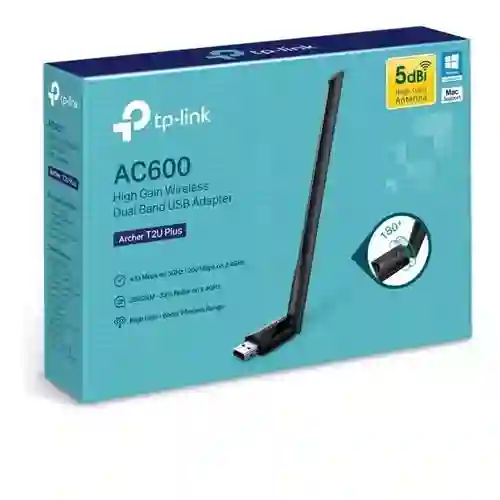 Tp-link, Tarjeta Usb Wifi Banda Dual Ac600, Archer T2u Plus