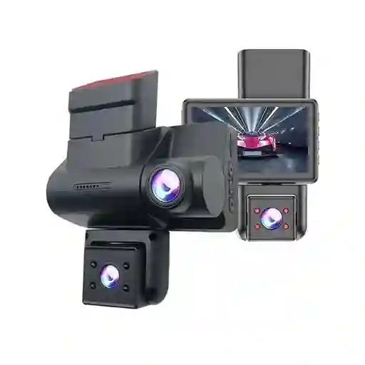 Cámara Dvr Para Auto 3 En 1 Con Wifi T724