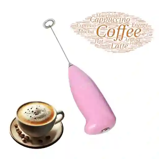 Batidor, Mezclador De Bebidas Espumador De Huevos, Leche, En Acero Inoxidable (rosado)
