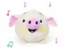 Alcancía De Peluche Cerdo Con Luz Y Sonido Tierna, Adorable Esponjosa