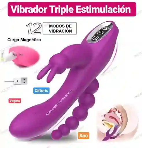 Vibrador Triple Estimulacion