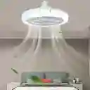 Ventilador Bombillo Luz Led De Techo Con Control