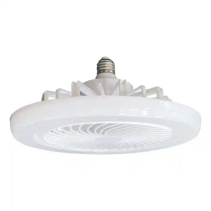 Ventilador Bombillo Luz Led De Techo Con Control