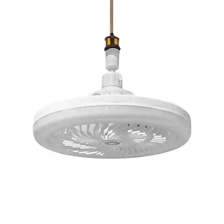Ventilador Bombillo Luz Led De Techo Con Control