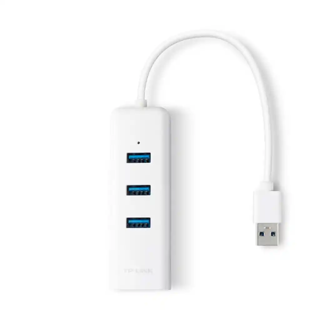 Adaptador De Red Usb 3.0 A Gigabit Ethernet Con Concentrador Usb 3.0 De 3 Puertos